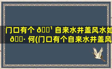 门口有个 🌹 自来水井盖风水如 🌷 何(门口有个自来水井盖风水如何*
)